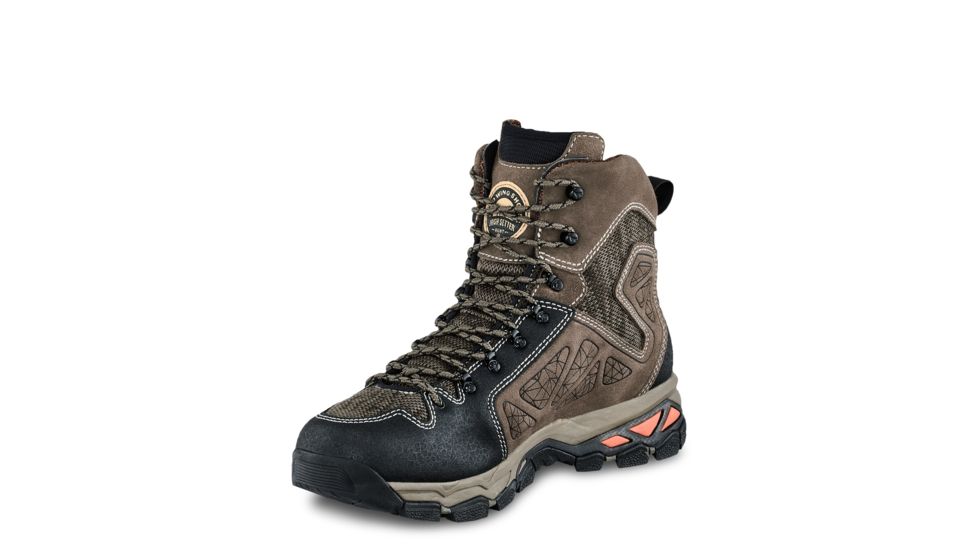 Irish Setter Mens Ravine 9in Waterproof Leather Hiking Boots w/ScentBan, Gray/Black, 14 E2, 02880E2140