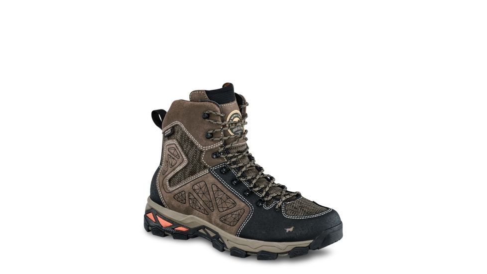 Irish Setter Mens Ravine 9in Waterproof Leather Hiking Boots w/ScentBan, Gray/Black, 14 E2, 02880E2140