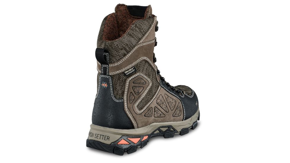 Irish Setter Mens Ravine 9in Waterproof Leather Hiking Boots w/ScentBan, Gray/Black, 13D, 02885D 130