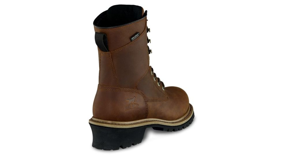 Irish Setter Mesabi 83834 Mens Logger Boot w/ Safety Toe, 8 in Height, Waterproof, Leather, D Medium Width, Brown, 11.5, 83834D 115