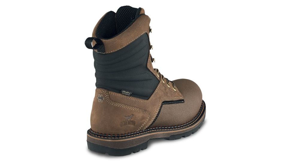 Irish Setter Ramsey 2.0 83850 Mens Boot w/ Safety Toe, 8 in Height, Waterproof, Hazelnut Voyageur Leather, D Medium Width, Brown, 9, 83850D 090
