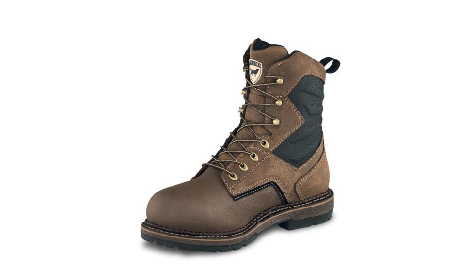 Irish Setter Ramsey 2.0 83850 Mens Boot w/ Safety Toe, 8 in Height, Waterproof, Hazelnut Voyageur Leather, D Medium Width, Brown, 9, 83850D 090