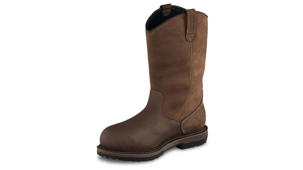 Irish Setter Ramsey 2.0 83952 Mens Pull-On Boot w/ Safety Toe, 11 in Height, Waterproof, Hazelnut Voyageur Leather, D Medium Width, Brown, 8.5, 83952D 085