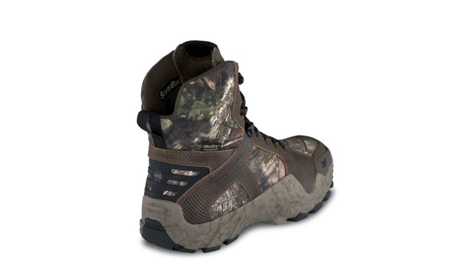 Irish Setter VaprTrek 2832 Mens Boot, 8 in Height, Waterproof, Leather, Insulated, D Medium Width, Mossy Oak Break-up Country, 9, 02832D 090