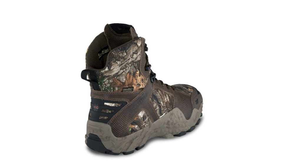 Irish Setter VaprTrek 2854 Mens Boot, 8 in Height, Waterproof, Leather, Insulated, D Medium Width, Realtree Edge, 8, 02854D 080