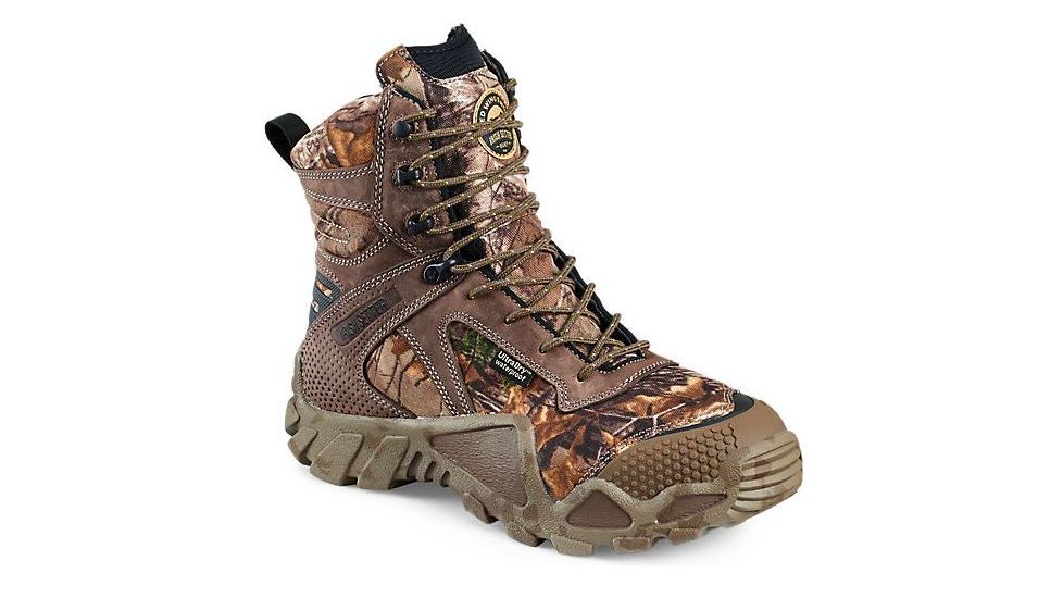 Irish Setter VaprTrek 2870 Boot, 8 Inch, Waterproof, Brown / Realtree Xtra CAMO, 8.5 Medium 02870D 085