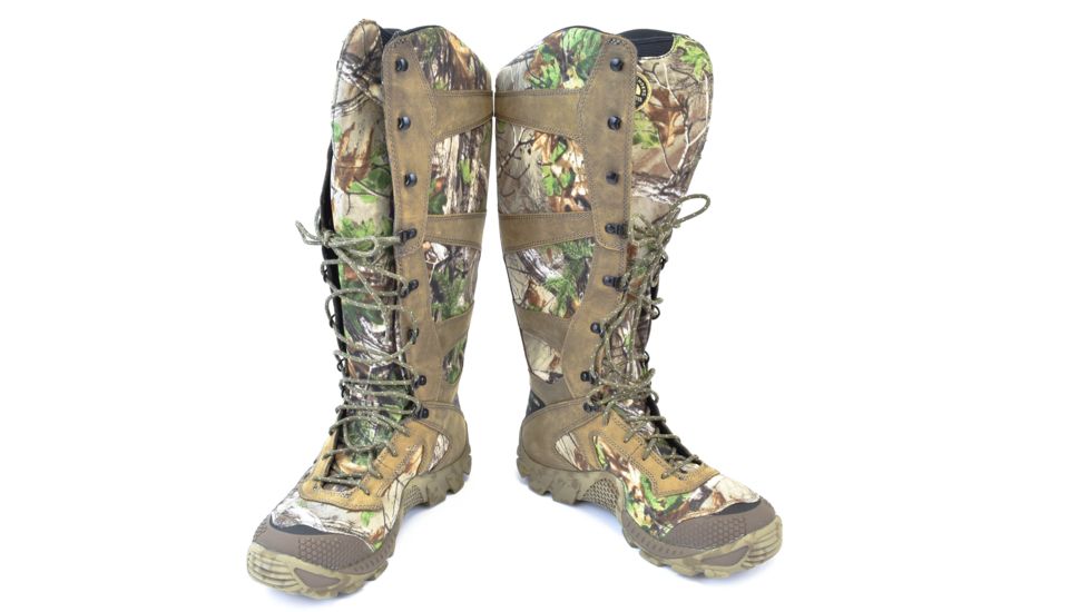 Irish Setter VaprTrek 2875 Snake Boot, 17 Inch, Waterproof, Snake Guard, Brown / Realtree Xtra Green CAMO, 10 Medium 02875D 100
