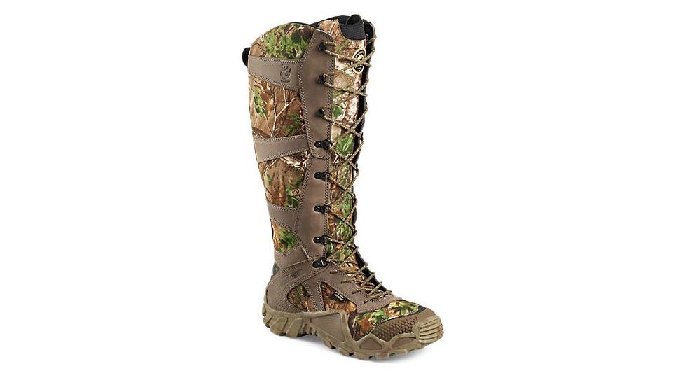 Irish Setter VaprTrek 2875 Snake Boot, 17 Inch, Waterproof, Snake Guard, Brown / Realtree Xtra Green CAMO, 13 Medium 02875D 130