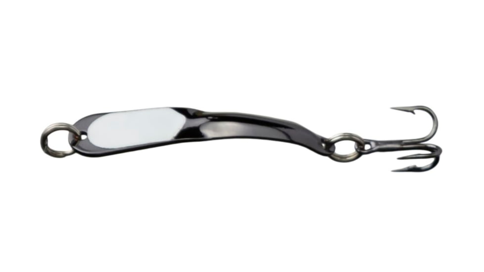 Iron Decoy Steely 1 Lure 1.5, Black/Glow in the Dark, 1/12 oz, Steely 1 BGW