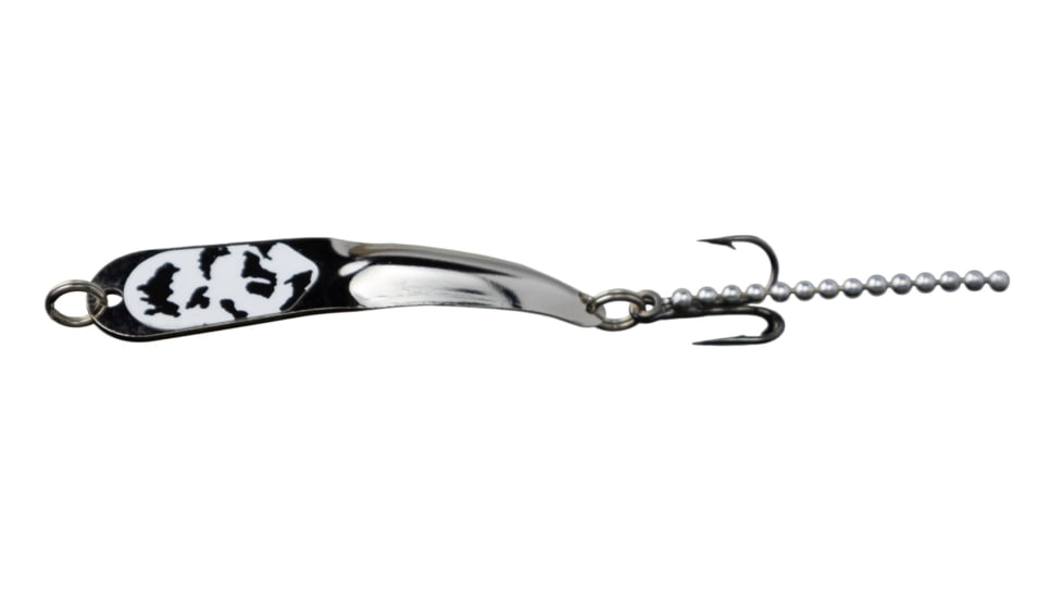 Iron Decoy Steely 2 Lure 2, Silver/Black White, 1/10 oz, Steely 2 SBW