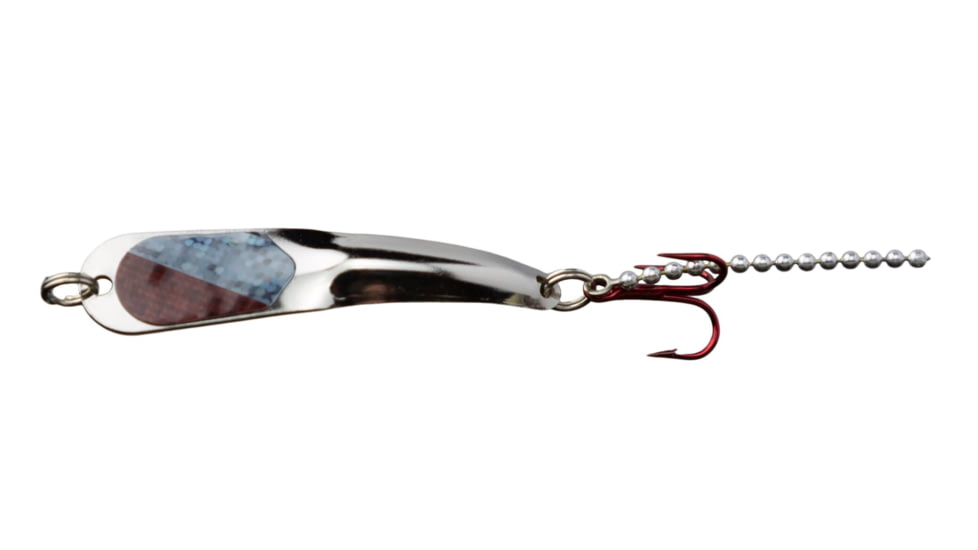 Iron Decoy Steely 2 Lure 2, Silver/Gray Burgandy, 1/10 oz, Steely 2 DACE