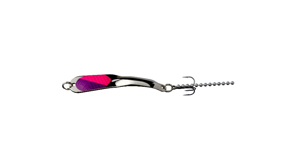 Iron Decoy Steely 3 Lure 2.75, Silver/Hot Pink Hot Purple, 1/4 oz, Steely 3 SHPP
