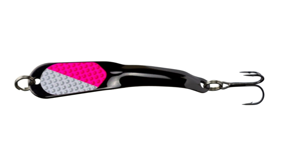 Iron Decoy Steely 4 Lure 3.5, Black/Hot Pink Silver, 1/2 oz, Steely 4 BHPS