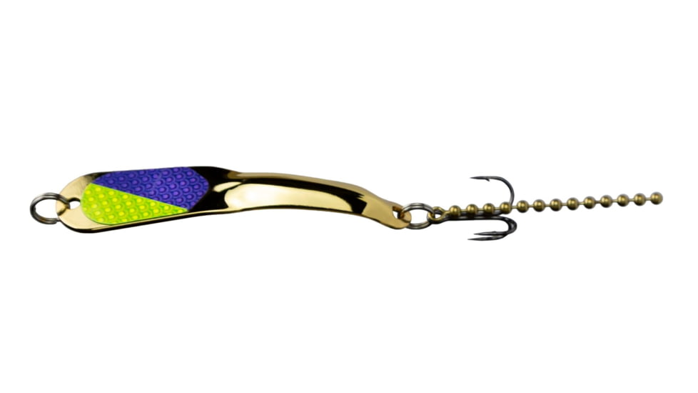 Iron Decoy Steely 3 Lure 2.75, Gold/Purple Chartreuse, 1/4 oz, Steely 3 GPCH