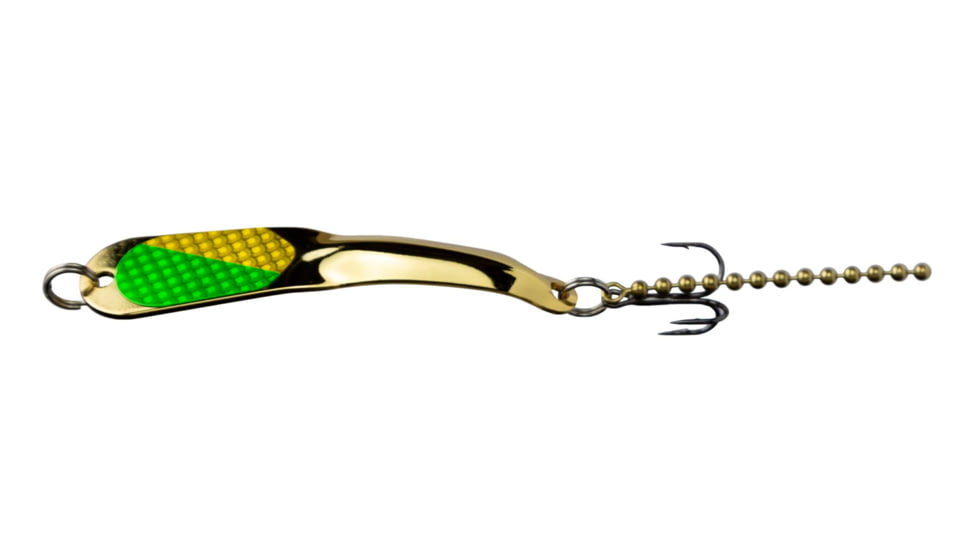 Iron Decoy Steely 3 Lure 2.75, Gold/Yellow Grren, 1/4 oz, Steely 3 FROG