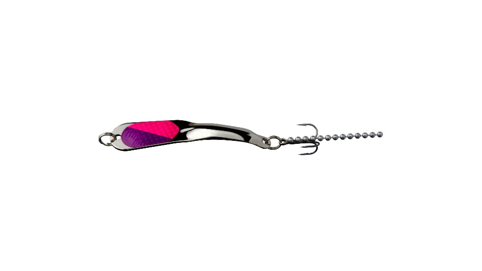 Iron Decoy Steely 4 Lure 3.5, Silver/Hot Pink Hot Purple, 1/2 oz, Steely 4 SHPP