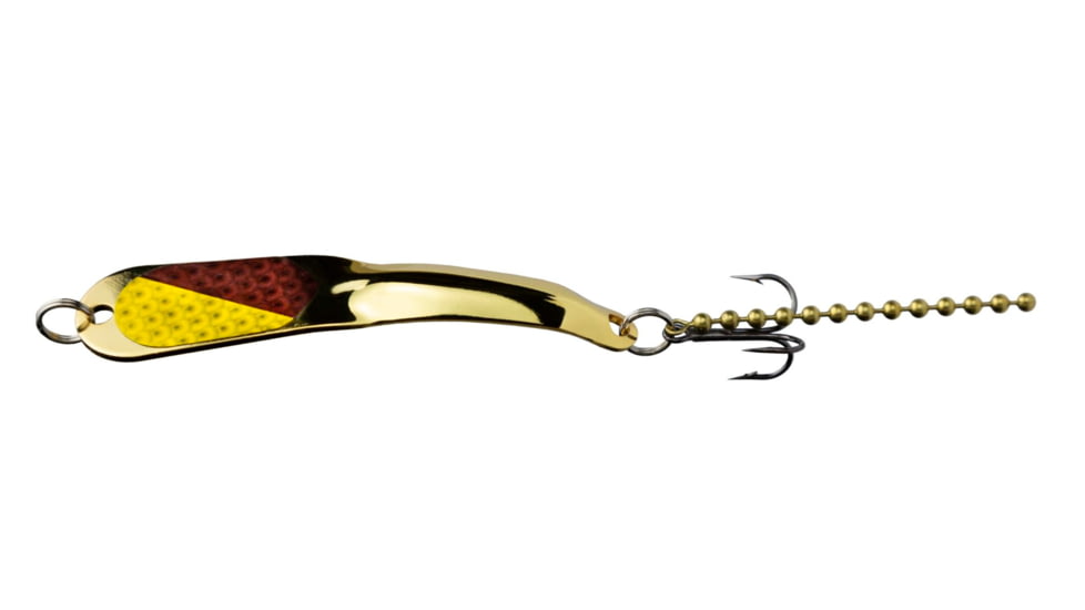 Iron Decoy Steely 5 Lure 4.25, Gold/Burgandy Yellow, 1 oz, Steely 5 BROWN