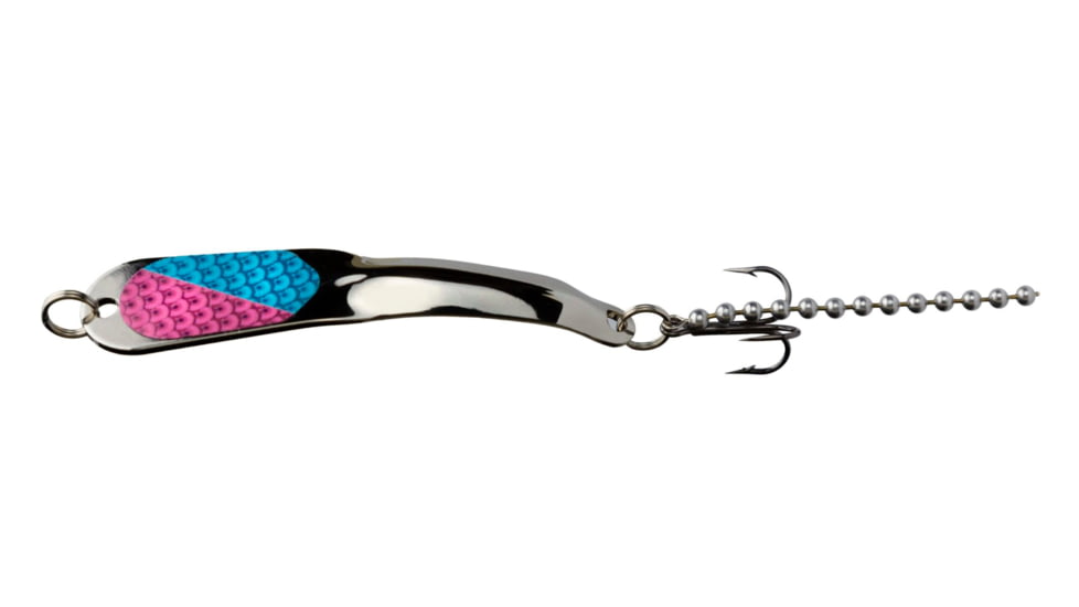 Iron Decoy Steely 5 Lure 4.25, Silver/Light Blue Light Pink, 1 oz, Steely 5 RAINBOW