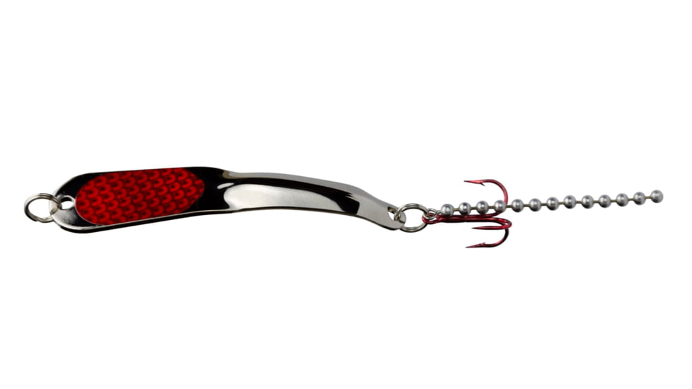 Iron Decoy Steely 5 Lure 4.25, Silver /Red, 1 oz, Steely 5 SR