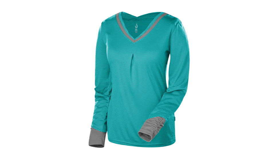 Isis Whirlwind Long Sleeve V-Tee - Women's-Small-Dove