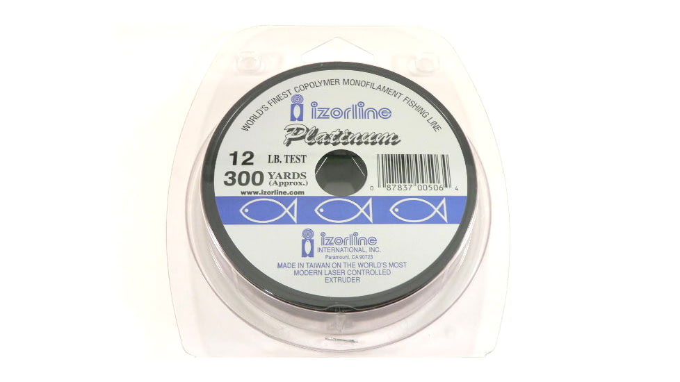 Izorline Platinum Co-Polymer Mono Line 12lb 300yd Green, 5064