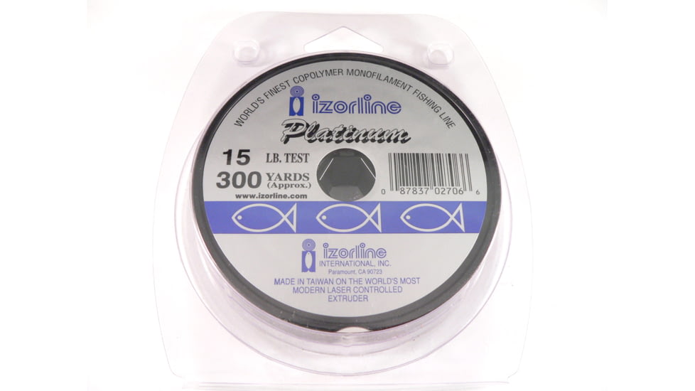 Izorline Platinum Co-Polymer Mono Line 15lb 300yd Clear, 27066