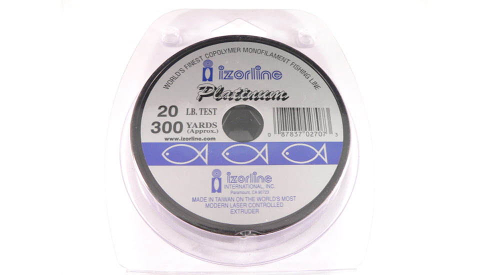 Izorline Platinum Co-Polymer Mono Line 20lb 300yd Clear, 27073