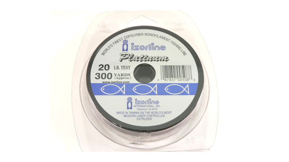 Izorline Platinum Co-Polymer Mono Line 20lb 300yd Green, 5088