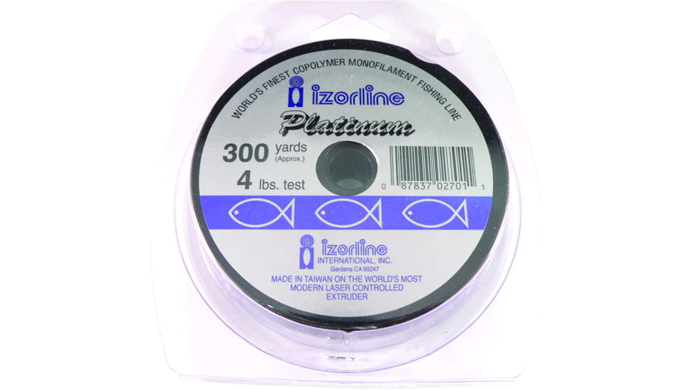 Izorline Platinum Co-Polymer Mono Line 4lb 300yd Clear, 27011