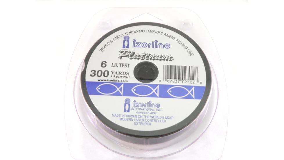 Izorline Platinum Co-Polymer Mono Line 6lb 300yd Clear, 27028