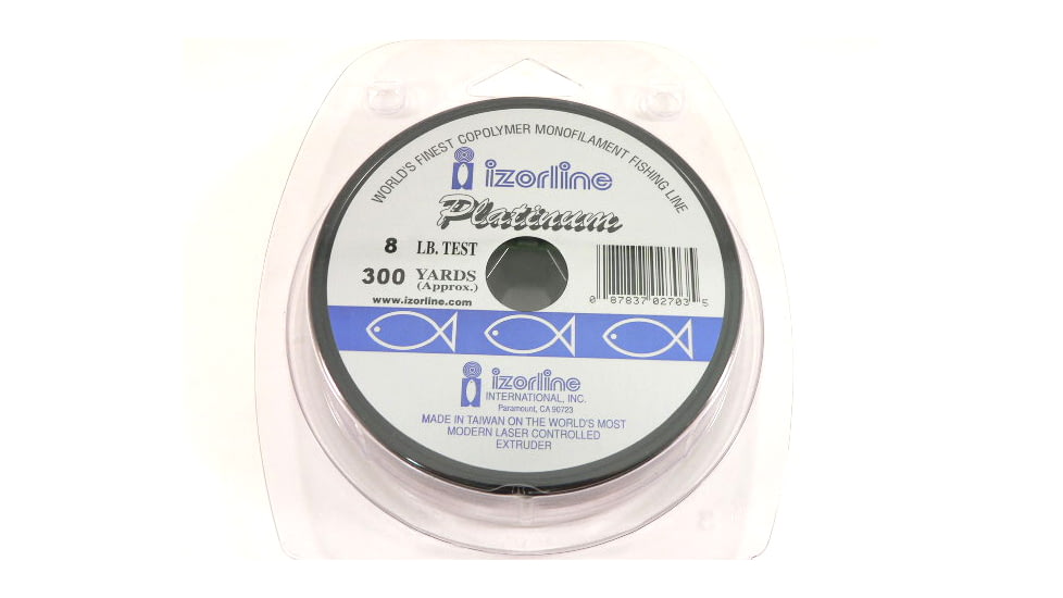 Izorline Platinum Co-Polymer Mono Line 8lb 300yd Clear, 27035