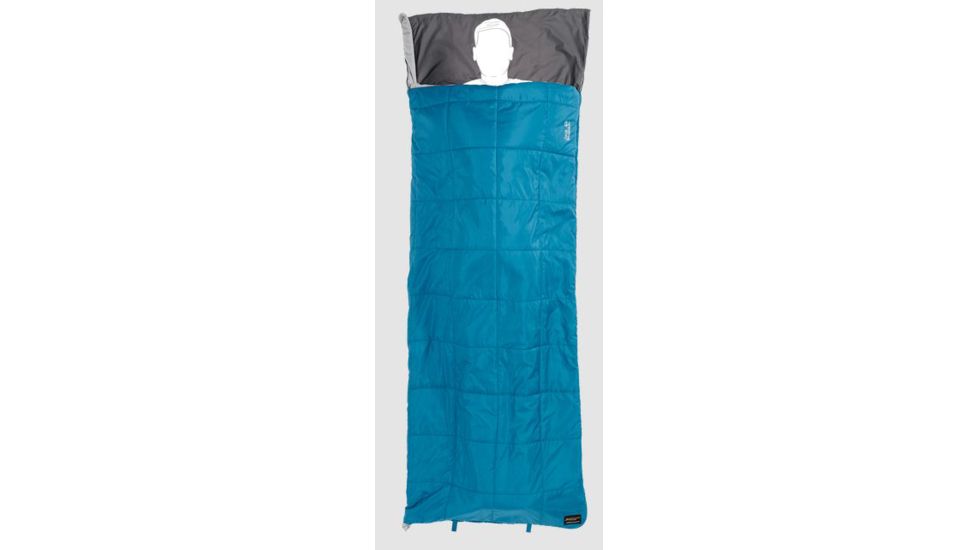Jack Wolfskin 4-In-1 Blanket Plus41, Dark Turquoise, 3004531-1077