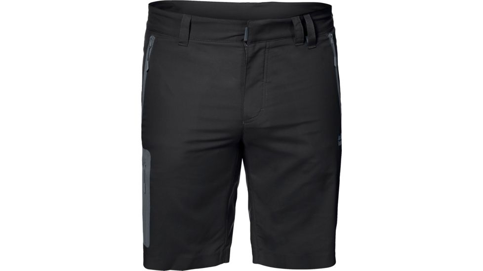 Jack Wolfskin Active Track Shorts - Mens, Black, 31/32, 31 Inch, 1503791-6000046