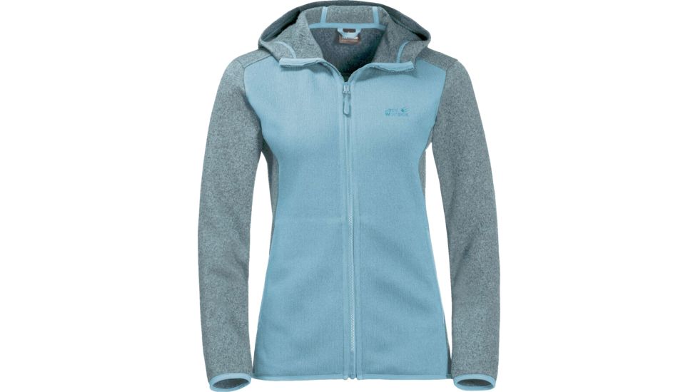 Jack Wolfskin Elk Hooded Jacket - Womens, Stratosphere, Large, 1707081-1145004