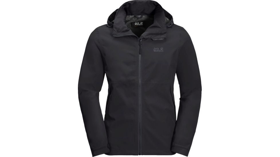 Jack Wolfskin Evandale Jacket - Mens, Black, Small, 1111131-6000002