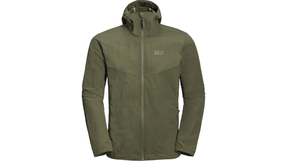 Jack Wolfskin Lakeside Jacket - Mens, Woodland Green, Large, 1305991-5052004