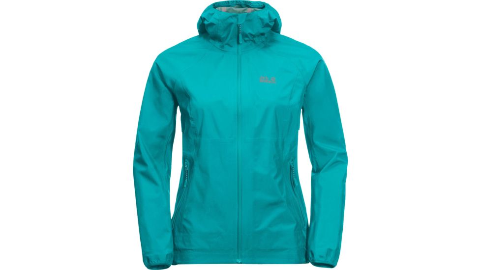 Jack Wolfskin Misty Peak Jacket - Womens, Aquamarine, Small, 1111151-1105002