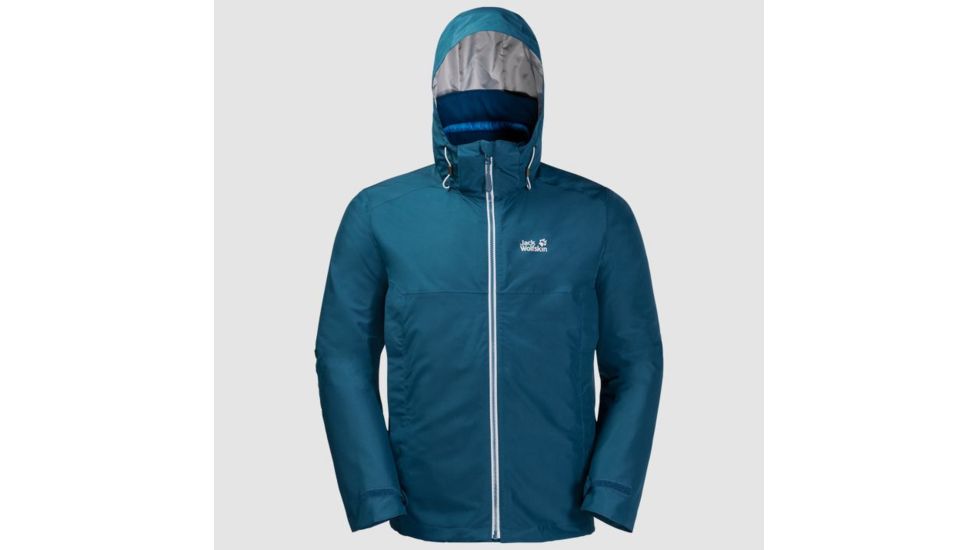 Jack Wolfskin North Fjord Jacket Men, Poseidon Blue, Large 1110951-1134004