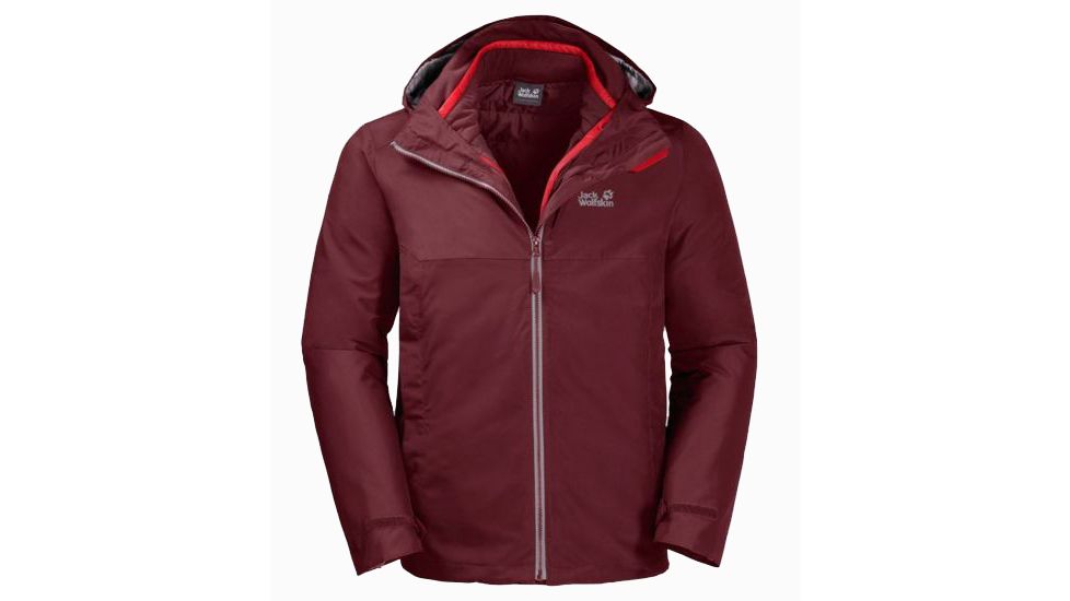 Jack Wolfskin North Fjord Jacket Men, Red Maroon