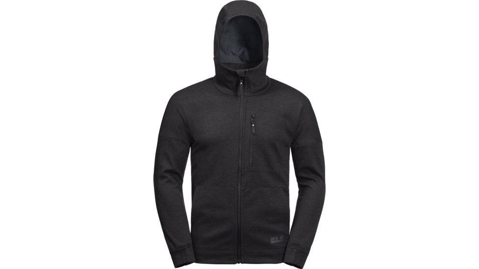 Jack Wolfskin Riverland Hooded Jacket - Mens, Black, Small, 1707231-6000002
