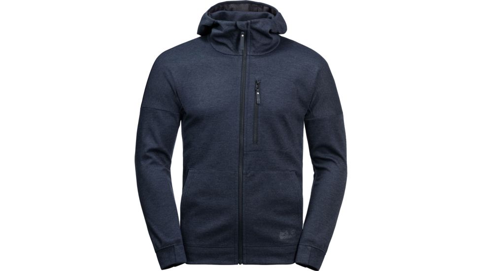 Jack Wolfskin Riverland Hooded Jacket - Mens, Night Blue, Medium, 1707231-1010003