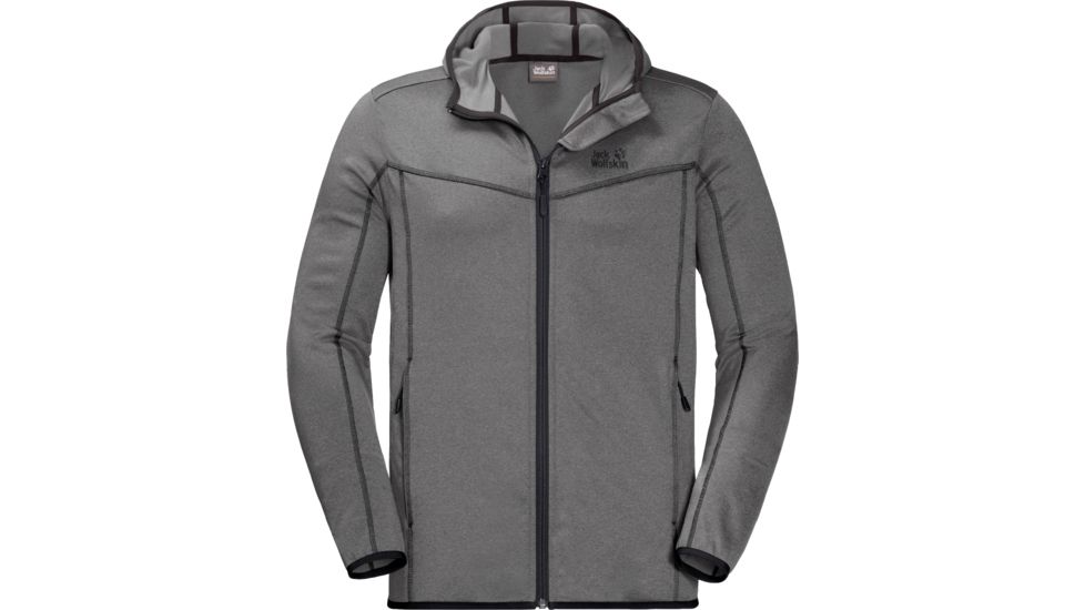 Jack Wolfskin Sutherland Hooded Jacket - Mens, Tarmac Grey, Extra Large, 1706611-6011005