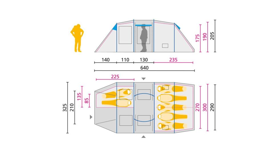 Jack Wolfskin Travel Lodge FR, Slate Grey, 3007531-6046