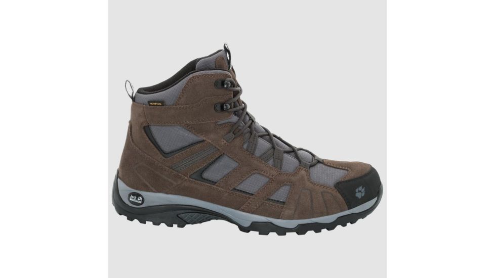 Jack Wolfskin Vojo Hike Mid Texapore Hiking Boots - Mens, 8, Dark Wood, 4011361-5690070