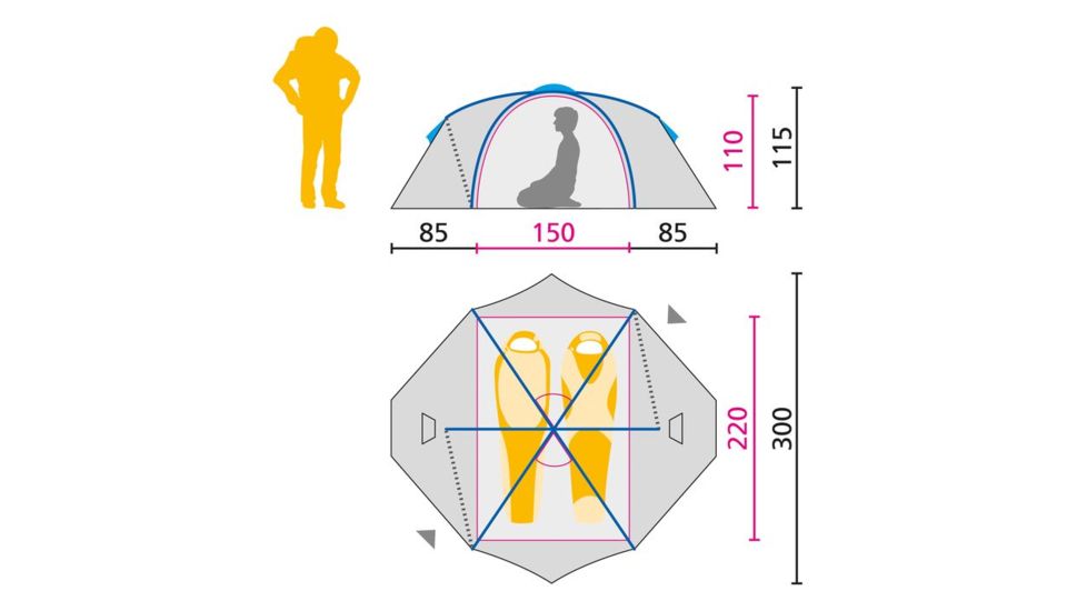 Jack Wolfskin Yellowstone II FR, Mountain Green, ONE SIZE, 3004091-4502