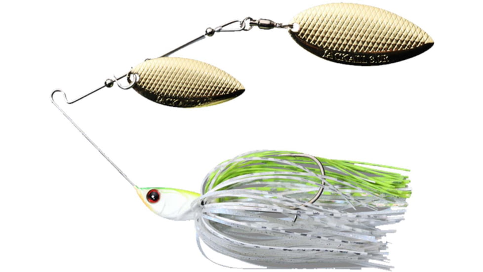 Jackall Lures Dooon Spinnerbait, Chartreuse Black White, 1/2oz, JDOO12-CHBW