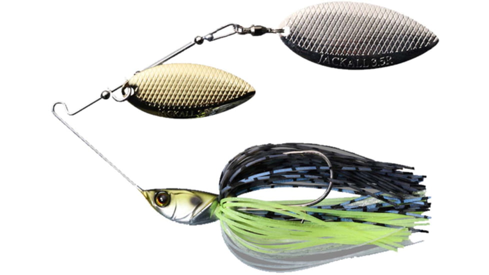 Jackall Lures Dooon Spinnerbait, Sexy Pro Blue, 3/8oz, JDOO38-SPB