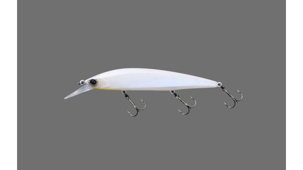 Jackall Lures Jackall Rerange 110Mr, Jerkbait, Dives To 8, Weight Transfer System, Matte Pearl White, 4 1/3in, 1/2oz, JRERA110MR-MPWH