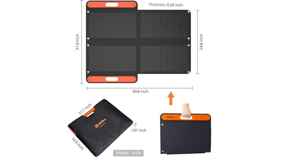 Jackery SP 100 Explorer Solar Panel Charger, SP100BKH