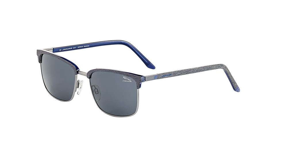 Jaguar 37257 Sunglasses, Blue-Crystal, Mirror Lenses, 56/16-140, 37257-4818
